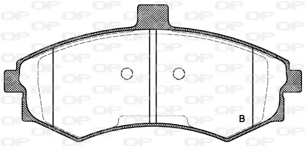 Handler.Part Brake pad set, disc brake OPEN PARTS BPA086002 2