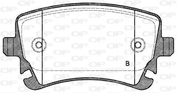 Handler.Part Brake pad set, disc brake OPEN PARTS BPA089702 2