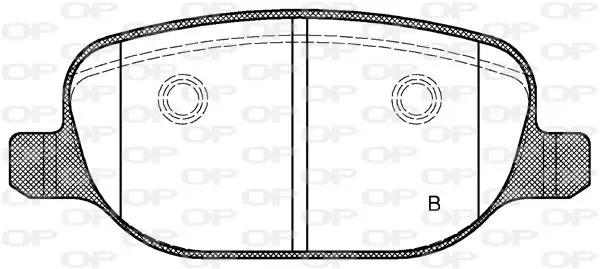 Handler.Part Brake pad set, disc brake OPEN PARTS BPA087802 2