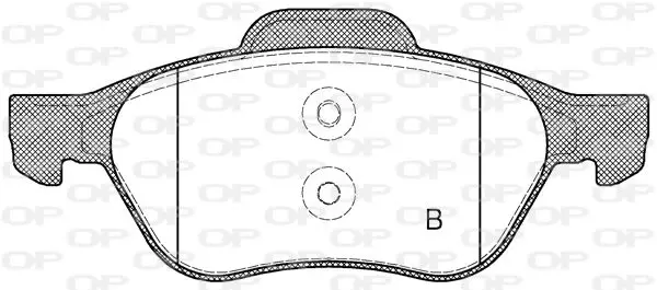 Handler.Part Brake pad set, disc brake OPEN PARTS BPA096210 2