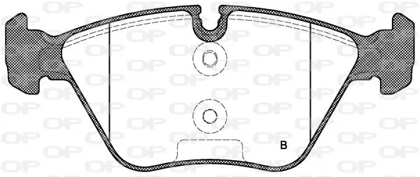 Handler.Part Brake pad set, disc brake OPEN PARTS BPA096300 2