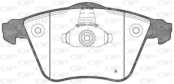 Handler.Part Brake pad set, disc brake OPEN PARTS BPA096420 1