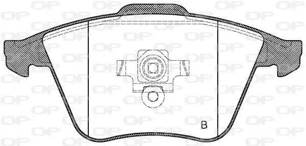 Handler.Part Brake pad set, disc brake OPEN PARTS BPA096420 2