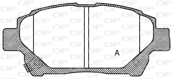 Handler.Part Brake pad set, disc brake OPEN PARTS BPA103802 1