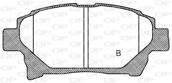 Handler.Part Brake pad set, disc brake OPEN PARTS BPA103802 2