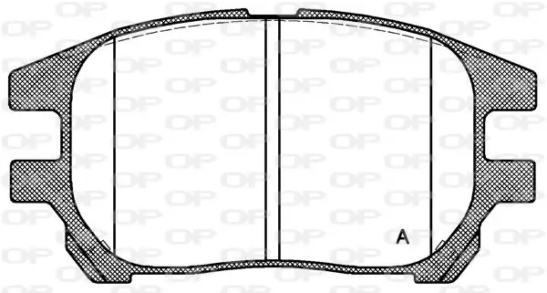 Handler.Part Brake pad set, disc brake OPEN PARTS BPA097200 1