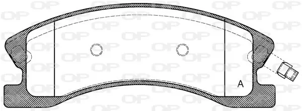 Handler.Part Brake pad set, disc brake OPEN PARTS BPA097302 1