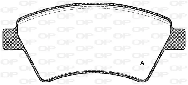 Handler.Part Brake pad set, disc brake OPEN PARTS BPA097610 1