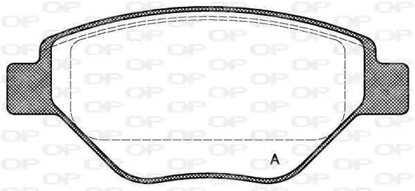 Handler.Part Brake pad set, disc brake OPEN PARTS BPA097700 1