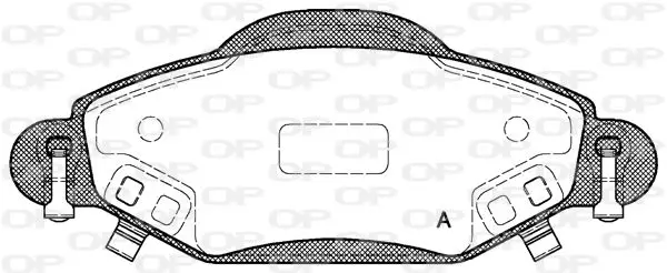 Handler.Part Brake pad set, disc brake OPEN PARTS BPA097802 1