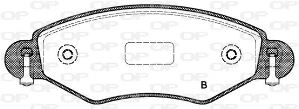 Handler.Part Brake pad set, disc brake OPEN PARTS BPA097802 2