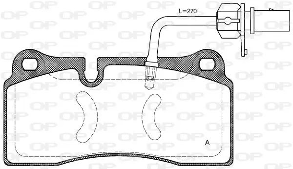 Handler.Part Brake pad set, disc brake OPEN PARTS BPA098311 1