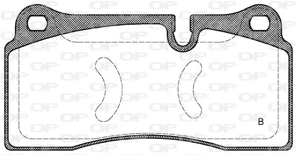 Handler.Part Brake pad set, disc brake OPEN PARTS BPA098311 2