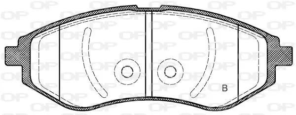 Handler.Part Brake pad set, disc brake OPEN PARTS BPA098602 2