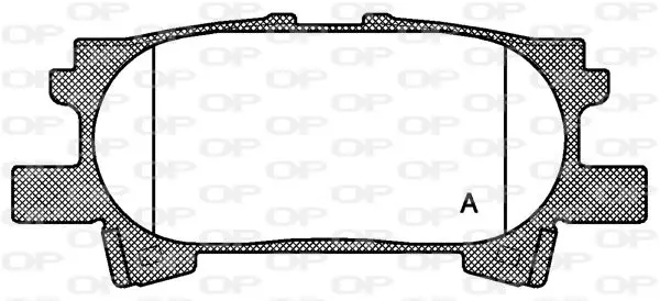 Handler.Part Brake pad set, disc brake OPEN PARTS BPA104000 1