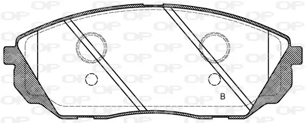 Handler.Part Brake pad set, disc brake OPEN PARTS BPA104112 2