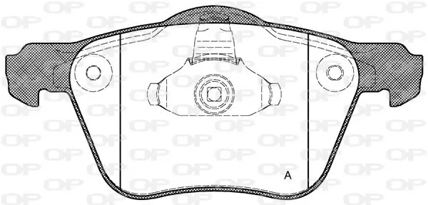 Handler.Part Brake pad set, disc brake OPEN PARTS BPA107000 1