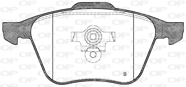 Handler.Part Brake pad set, disc brake OPEN PARTS BPA107000 2