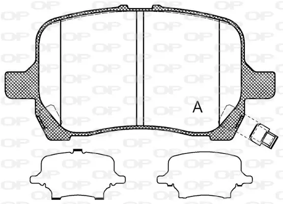 Handler.Part Brake pad set, disc brake OPEN PARTS BPA108912 1