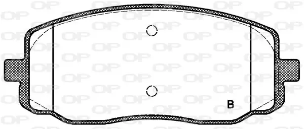 Handler.Part Brake pad set, disc brake OPEN PARTS BPA113302 2