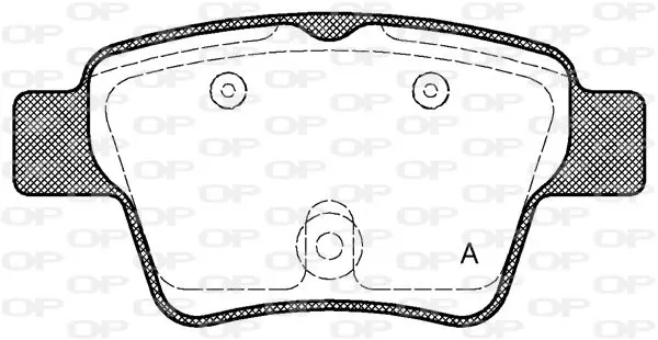 Handler.Part Brake pad set, disc brake OPEN PARTS BPA110202 1