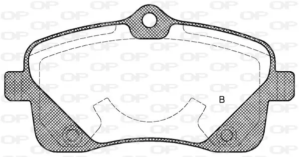 Handler.Part Brake pad set, disc brake OPEN PARTS BPA110202 2