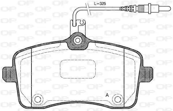 Handler.Part Brake pad set, disc brake OPEN PARTS BPA110204 1