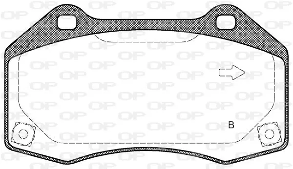 Handler.Part Brake pad set, disc brake OPEN PARTS BPA111310 2