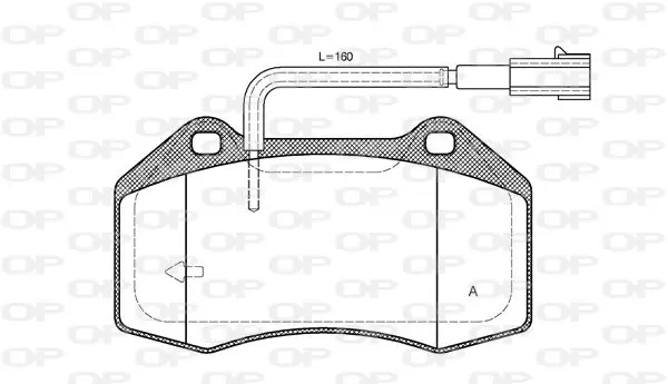 Handler.Part Brake pad set, disc brake OPEN PARTS BPA111322 1