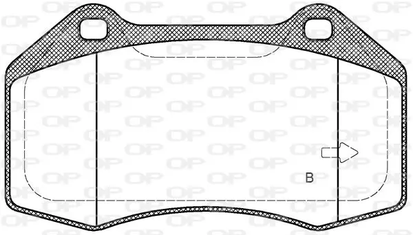 Handler.Part Brake pad set, disc brake OPEN PARTS BPA111322 2