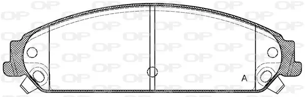 Handler.Part Brake pad set, disc brake OPEN PARTS BPA112808 1