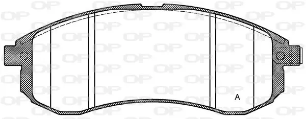 Handler.Part Brake pad set, disc brake OPEN PARTS BPA112901 1