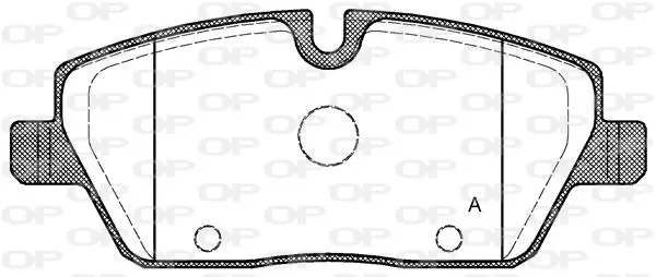 Handler.Part Brake pad set, disc brake OPEN PARTS BPA113100 1