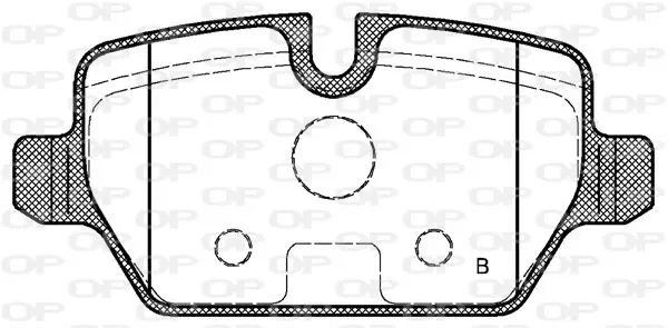 Handler.Part Brake pad set, disc brake OPEN PARTS BPA113200 2