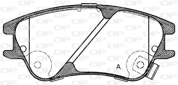 Handler.Part Brake pad set, disc brake OPEN PARTS BPA113902 1