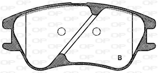 Handler.Part Brake pad set, disc brake OPEN PARTS BPA113902 2