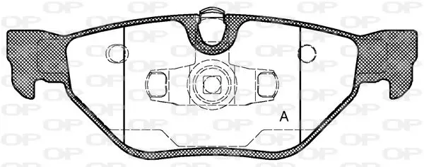 Handler.Part Brake pad set, disc brake OPEN PARTS BPA114500 1