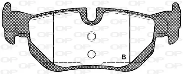 Handler.Part Brake pad set, disc brake OPEN PARTS BPA114500 2