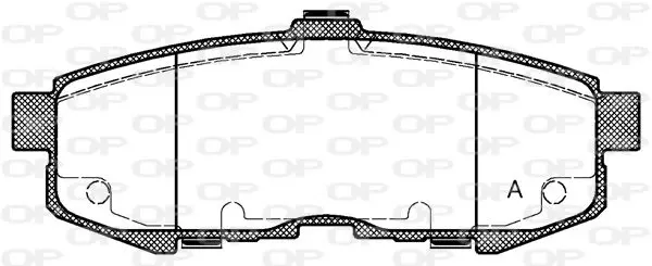 Handler.Part Brake pad set, disc brake OPEN PARTS BPA116000 1