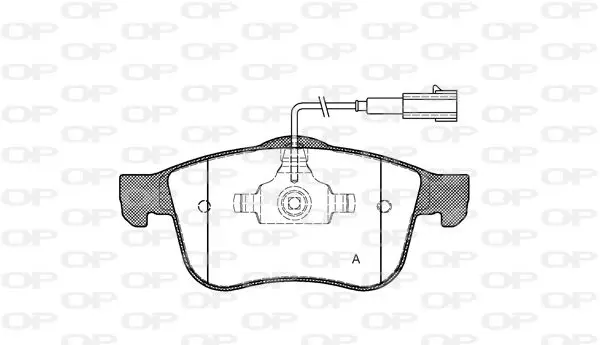 Handler.Part Brake pad set, disc brake OPEN PARTS BPA118302 1