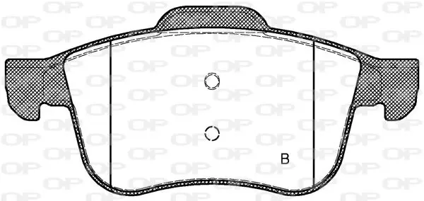 Handler.Part Brake pad set, disc brake OPEN PARTS BPA118302 2