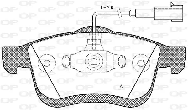 Handler.Part Brake pad set, disc brake OPEN PARTS BPA118322 1