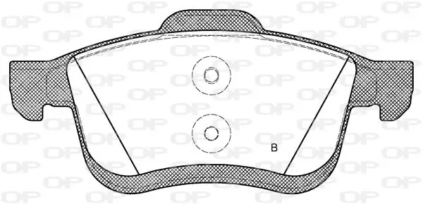 Handler.Part Brake pad set, disc brake OPEN PARTS BPA118322 2