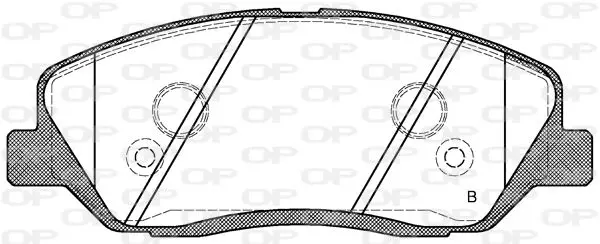 Handler.Part Brake pad set, disc brake OPEN PARTS BPA122602 2