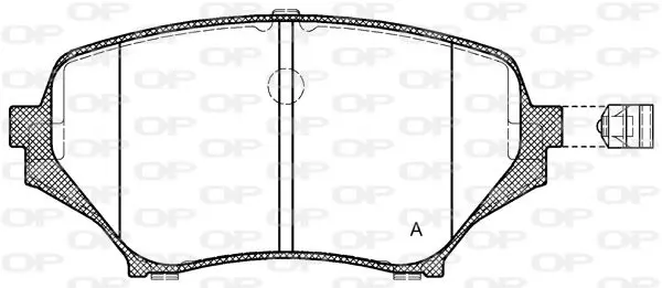 Handler.Part Brake pad set, disc brake OPEN PARTS BPA118901 1