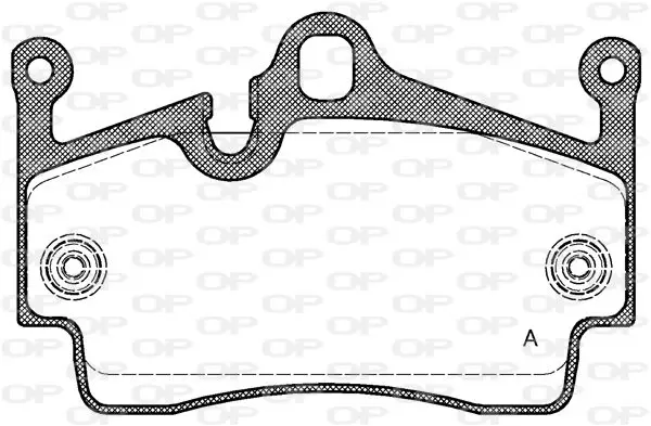 Handler.Part Brake pad set, disc brake OPEN PARTS BPA119100 1