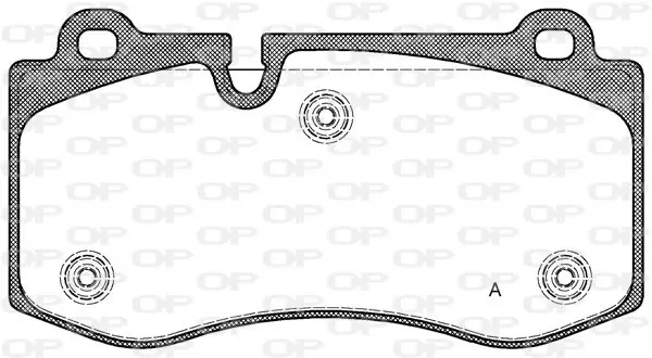 Handler.Part Brake pad set, disc brake OPEN PARTS BPA120200 1