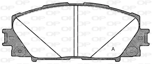 Handler.Part Brake pad set, disc brake OPEN PARTS BPA122410 1