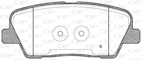 Handler.Part Brake pad set, disc brake OPEN PARTS BPA127402 2