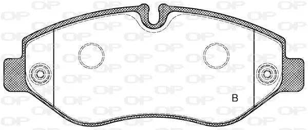 Handler.Part Brake pad set, disc brake OPEN PARTS BPA124502 2